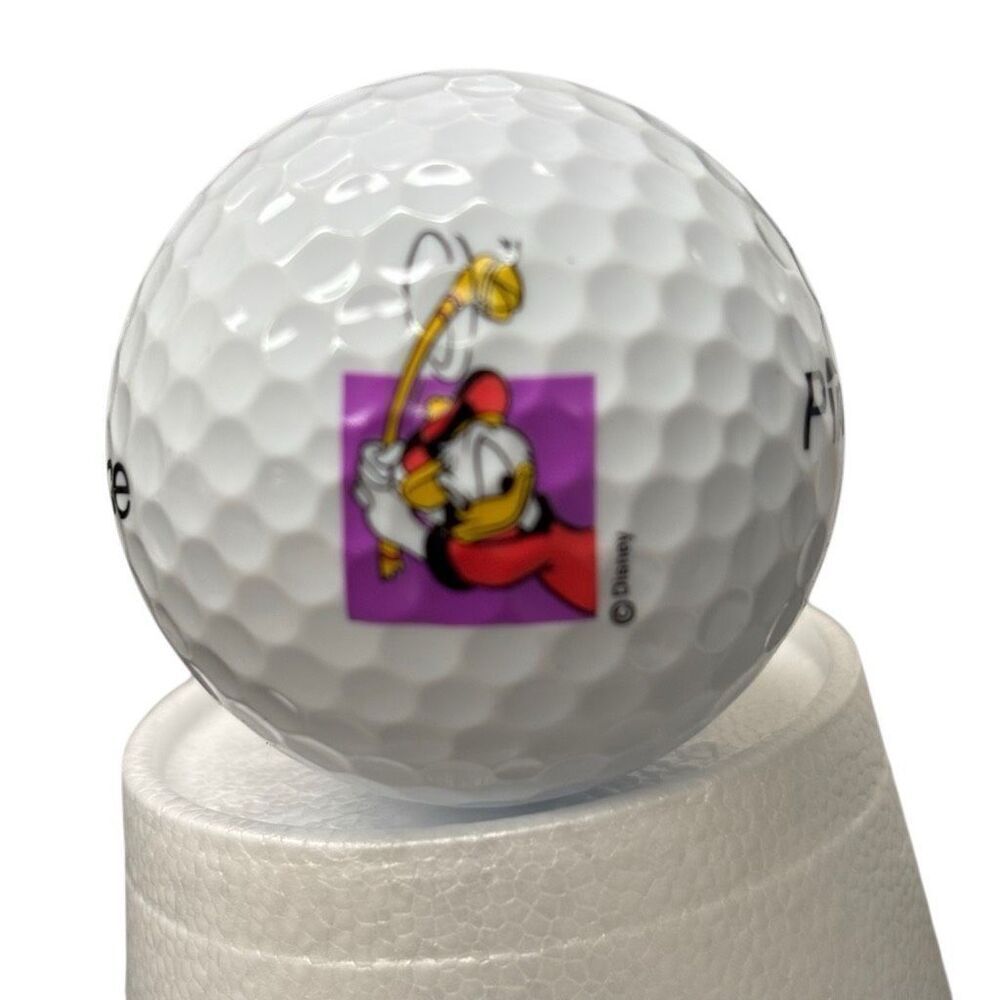 Disney Donald Duck Logo Pinnacle Gold LS Golf Ball